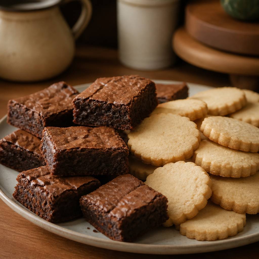 Brownies and shortbread from Mill & Crumb